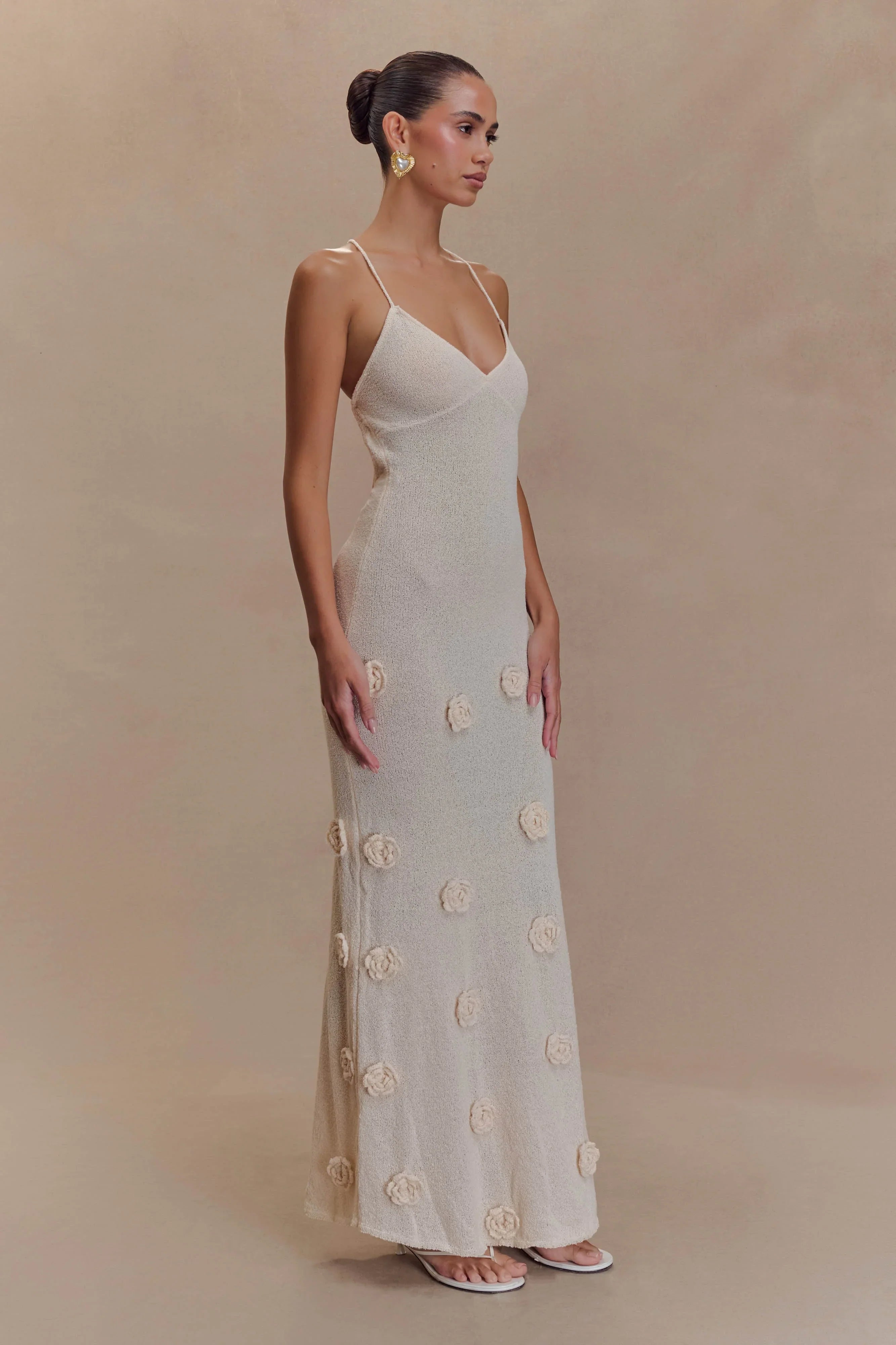 Slinky Beaded Maxi Dress