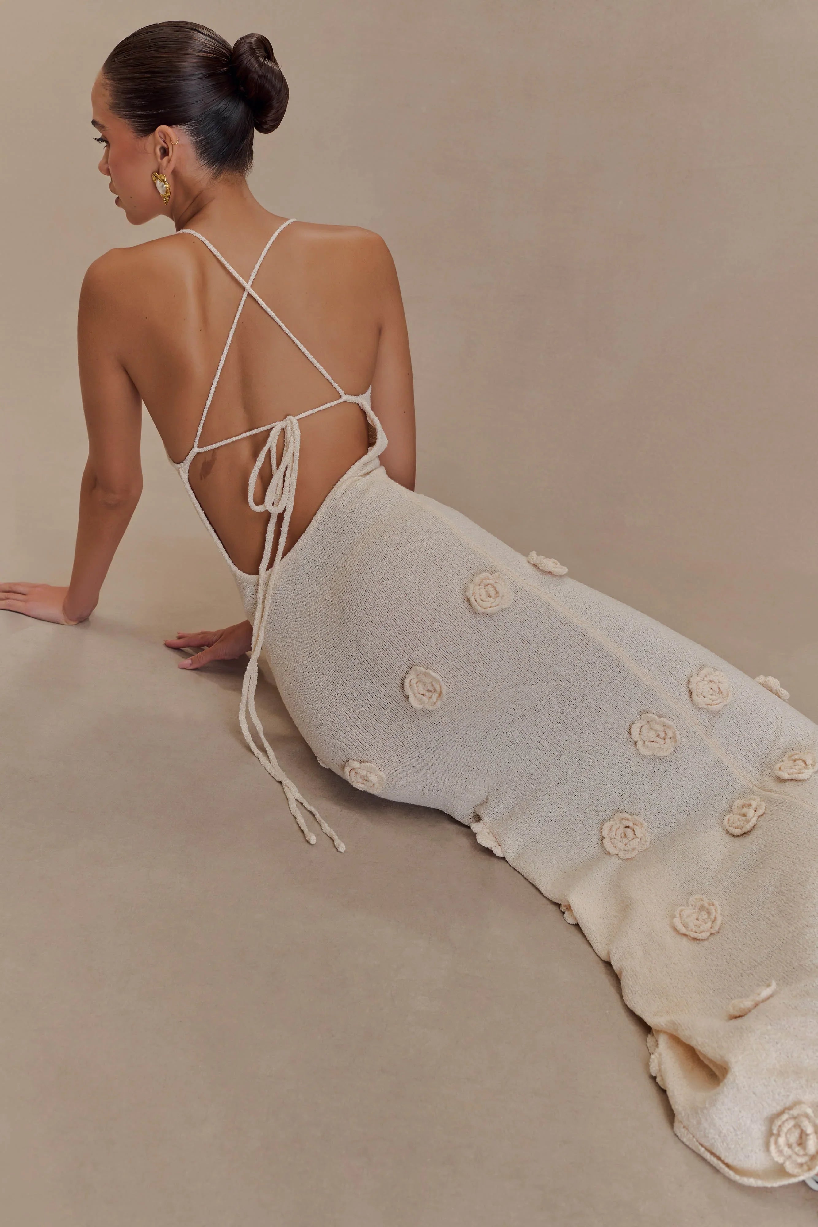 Slinky Beaded Maxi Dress