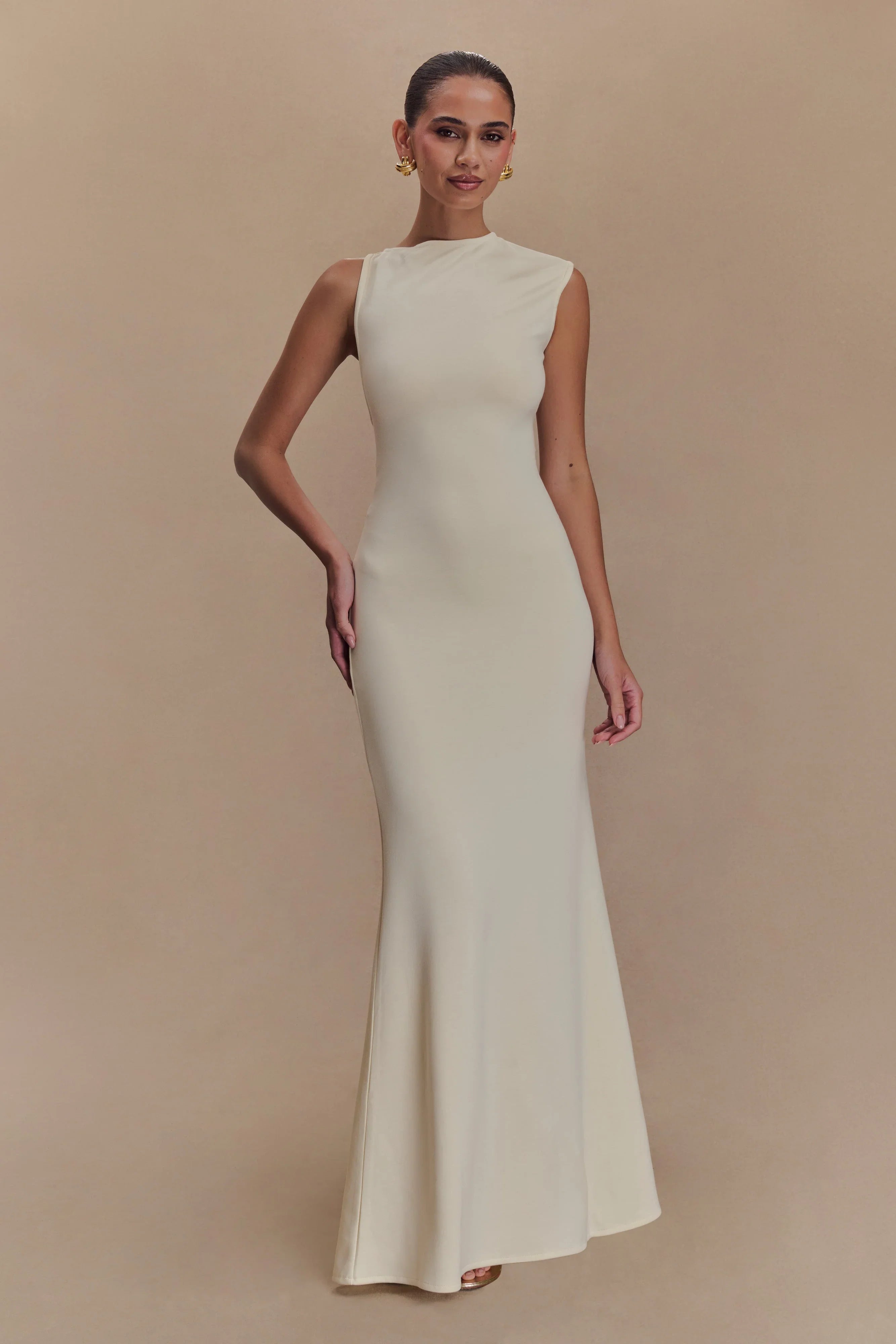 Slinky Beaded Maxi Dress